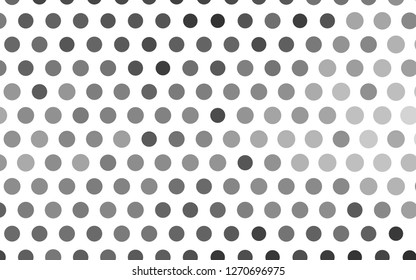 Light Silver, Gray vector pattern with spheres. Abstract illustration with colored bubbles in nature style. Pattern for ads, booklets.