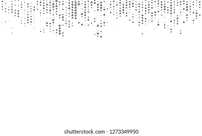 Light Silver, Gray vector pattern with spheres. Blurred bubbles on abstract background with colorful gradient. Pattern for ads, leaflets.