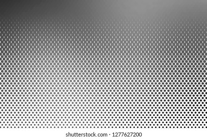 Light Silver, Gray vector pattern with spheres. Beautiful colored illustration with blurred circles in nature style. Pattern of water, rain drops.
