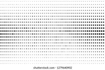Light Silver, Gray vector pattern with spheres. Illustration with set of shining colorful abstract circles. Design for business adverts.