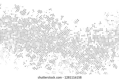 Light Silver, Gray vector pattern with spheres. Modern abstract illustration with colorful water drops. Design for posters, banners.