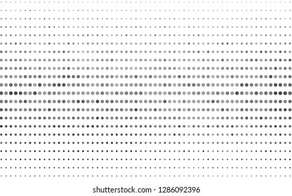 Light Silver, Gray vector pattern with spheres. Illustration with set of shining colorful abstract circles. Template for your brand book.