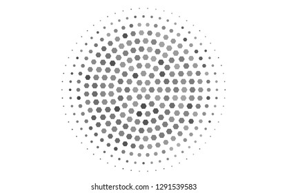 Light Silver, Gray vector pattern with colorful hexagons. Colorful hexagons on white backdrop. Pattern for ads, leaflets.