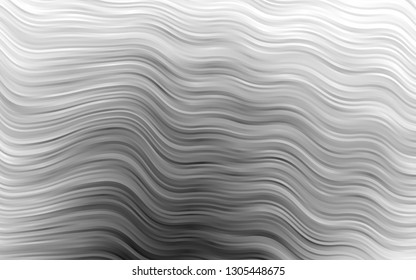 Light Silver, Gray vector pattern with bubble shapes. Glitter abstract illustration with wry lines. Textured wave pattern for backgrounds.