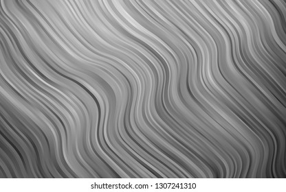 Light Silver, Gray vector pattern with lava shapes. A completely new color illustration in marble style. Textured wave pattern for backgrounds.