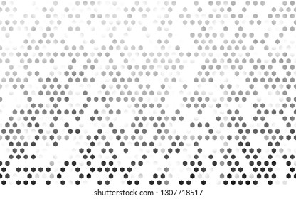 Light Silver, Gray vector pattern with colorful hexagons. Colorful hexagons on white backdrop. Pattern can be used for landing pages.