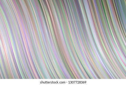 Light Silver, Gray vector pattern with curved circles. Shining illustration, which consist of blurred lines, circles. The template for cell phone backgrounds.