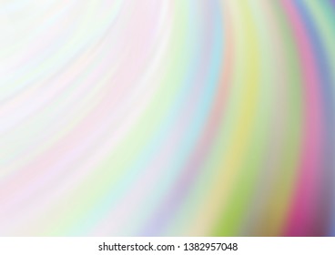 Light Silver, Gray vector pattern with lines, ovals. Modern gradient abstract illustration with bandy lines. The elegant pattern for brand book.
