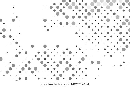 Light Silver, Gray vector pattern with spheres. Blurred bubbles on abstract background with colorful gradient. Pattern for ads, leaflets.
