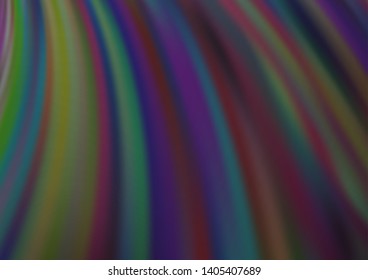 Light Silver, Gray vector pattern with lines, ovals. A sample with blurred bubble shapes. Brand new design for your ads, poster, banner.