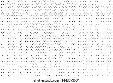 Light Silver, Gray vector pattern with spheres. Beautiful colored illustration with blurred circles in nature style. Completely new template for your brand book.