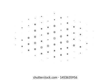 Light Silver, Gray vector pattern with spheres. Beautiful colored illustration with blurred circles in nature style. Completely new template for your brand book.
