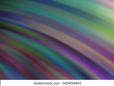 Light Silver, Gray vector pattern with lines, ovals. Shining crooked illustration in marble style. Textured wave pattern for backgrounds.