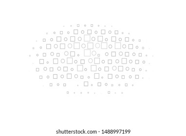 Light Silver, Gray vector pattern with spheres, squares. Abstract backdrop with colorful circles, rectangles. Pattern for beautiful websites.