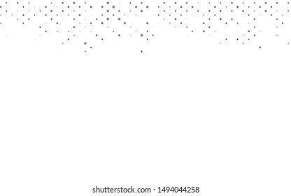 Light Silver, Gray vector pattern with spheres. Abstract illustration with colored bubbles in nature style. Pattern for beautiful websites.