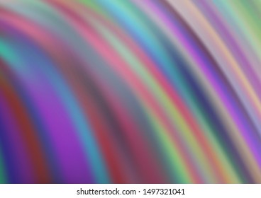 Light Silver, Gray vector pattern with curved circles. Shining illustration, which consist of blurred lines, circles. The best blurred design for your business.