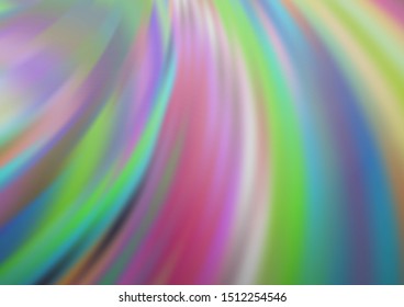 Light Silver, Gray vector pattern with lines, ovals. Modern gradient abstract illustration with bandy lines. Pattern for your business design.