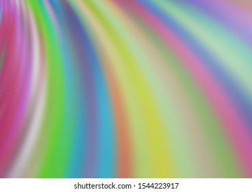 Light Silver, Gray vector pattern with curved gradient lines. A sample with blurred wave shapes. Brand new design for your ads, poster, banner.
