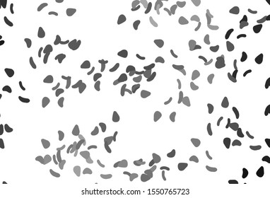 Light Silver, Gray vector pattern with chaotic shapes. Decorative design in abstract style with random forms. Background for a cell phone.