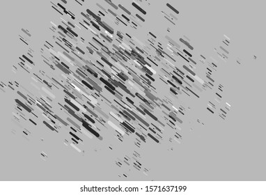 Light Silver, Gray vector pattern with narrow lines. Blurred decorative design in simple style with lines. Pattern for business booklets, leaflets.