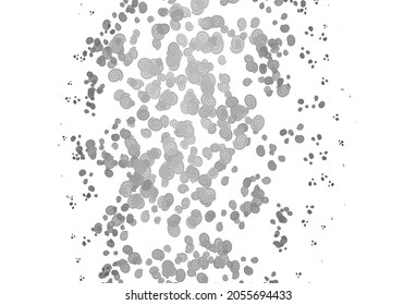 Light Silver, Gray vector pattern with liquid shapes. Shining crooked illustration in marble style. The template for cell phone backgrounds.