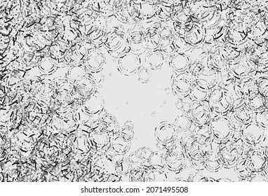 Light Silver, Gray vector pattern with spheres. Beautiful colored illustration with blurred circles in nature style. Completely new template for your brand book.
