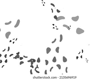 Light Silver, Gray vector pattern with chaotic shapes. Illustration with colorful gradient shapes in abstract style. Simple design for your web site.