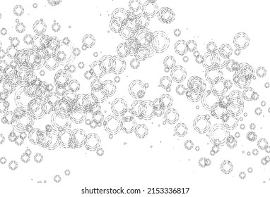 Light Silver, Gray vector pattern with spheres. Modern abstract illustration with colorful water drops. Completely new template for your brand book.