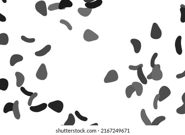 Light Silver, Gray vector pattern with chaotic shapes. Decorative design in abstract style with random forms. Simple design for your web site.