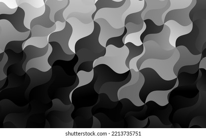 Light Silver, Gray vector pattern with lamp shapes. Geometric illustration in marble style with gradient.  The template for cell phone backgrounds.