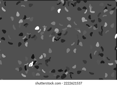 Light Silver, Gray vector pattern with chaotic shapes. Decorative design in abstract style with random forms. Background for a cell phone.