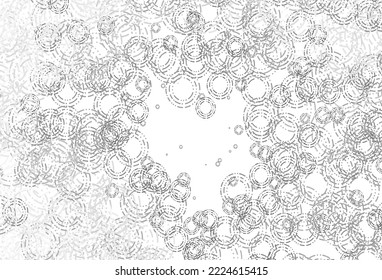 Light Silver, Gray vector pattern with spheres. Beautiful colored illustration with blurred circles in nature style. Completely new template for your brand book.