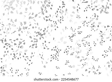 Light silver, gray vector pattern with chaotic shapes. Decorative design in abstract style with random forms. Elegant design for wallpapers.