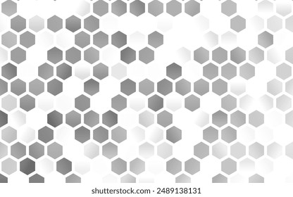 Light Silver, Gray vector pattern with colorful hexagons. Abstract illustration with colorful hexagons. Beautiful design for your business advert.