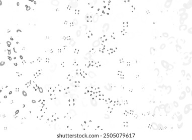 Light Silver, Gray vector pattern with spheres. Blurred decorative design in abstract style with bubbles. Pattern for ads, leaflets.
