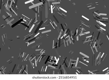 Light Silver, Gray vector pattern with narrow lines. Lines on blurred abstract background with gradient. Best design for your ad, poster, banner.