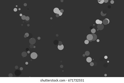 Light Silver, Gray vector   pattern of geometric circles, shapes. Colorful mosaic banner. Geometric background with colored disks.