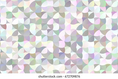 Light Silver, Gray vector pattern with colored spheres. Geometric sample of repeating circles on white background in halftone style.
