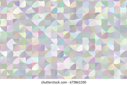 Light Silver, Gray vector pattern with colored spheres. Geometric sample of repeating circles on white background in halftone style.