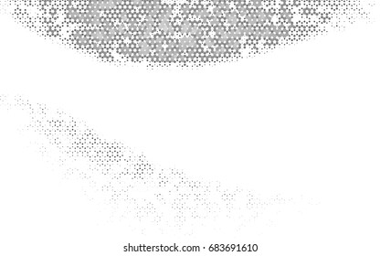 Light Silver, Gray vector pattern. Hexagonal template. Geometric sample. Repeating hexagon shapes. Brand-New texture for your design. Pattern can be used for background