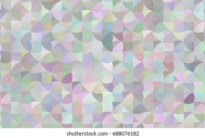Light Silver, Gray vector pattern with colored spheres. Geometric sample of repeating circles on white background in halftone style.