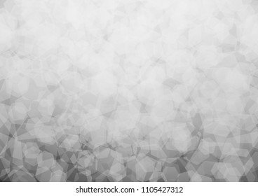 Light Silver, Gray vector polygon abstract pattern. Colorful illustration in abstract style with gradient. hexagonal pattern for your business design.