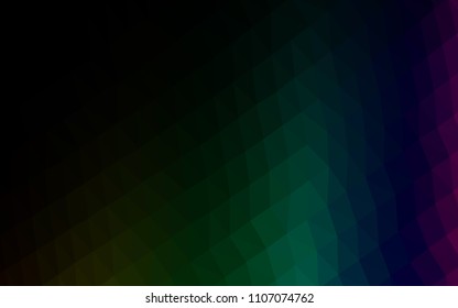 Light Silver, Gray vector polygon abstract background. A sample with polygonal shapes. Triangular pattern for your business design.