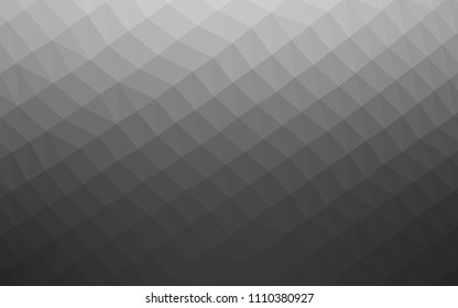 Light Silver, Gray vector polygon abstract backdrop. Shining colored illustration in a Brand new style. Brand new style for your business design.
