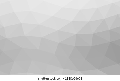 Light Silver, Gray vector polygon abstract polygon abstract. A completely new color illustration in a vague style. Brand new style for your business design.