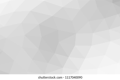 Light Silver, Gray vector polygon abstract template. Colorful illustration in abstract style with gradient. Brand new design for your business.
