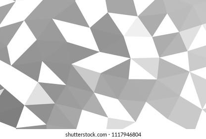 Light Silver, Gray vector polygon abstract. Colorful illustration in abstract style with gradient. The best triangular design for your business.