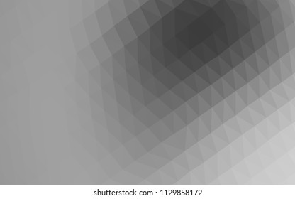 Light Silver, Gray vector polygon abstract backdrop. Colorful abstract illustration with gradient. The template can be used as a background for cell phones.