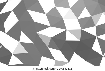 Light Silver, Gray vector polygon abstract polygon abstract. Colorful illustration in abstract style with gradient. Brand new style for your business design.