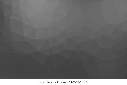 Light Silver, Gray vector polygon abstract backdrop. A sample with polygonal shapes. Brand new design for your business.